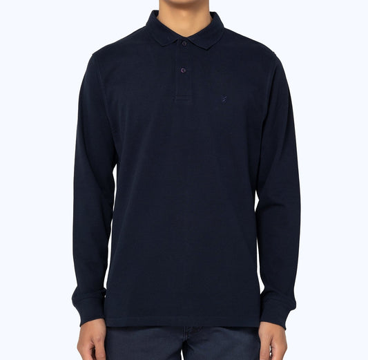 Bostonians Navy Polo Pique Shirt Regular Fit