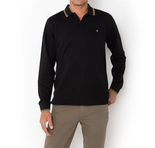 Bostonians Black Polo Pique Shirt Regular Fit