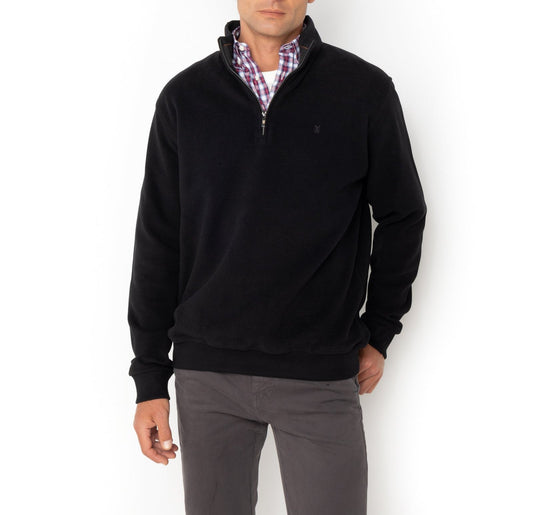 Bostonians Black Half-Zip Sweater