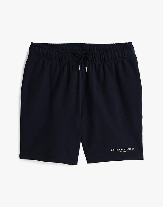 TOMMY HILFIGER DARK BLUE SMALL TOMMY LOGO SWEATSHORTS