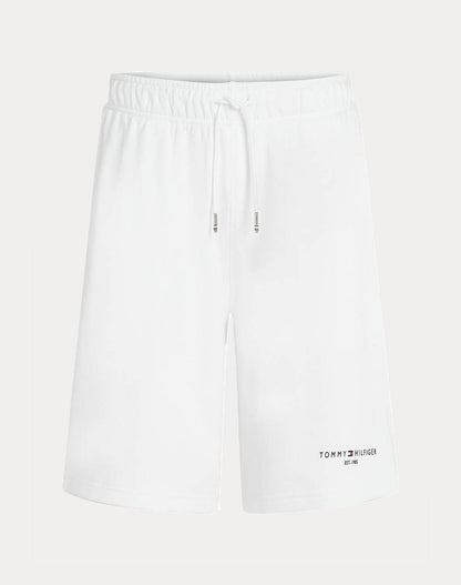 TOMMY HILFIGER WHITE SMALL TOMMY LOGO SWEATSHORTS