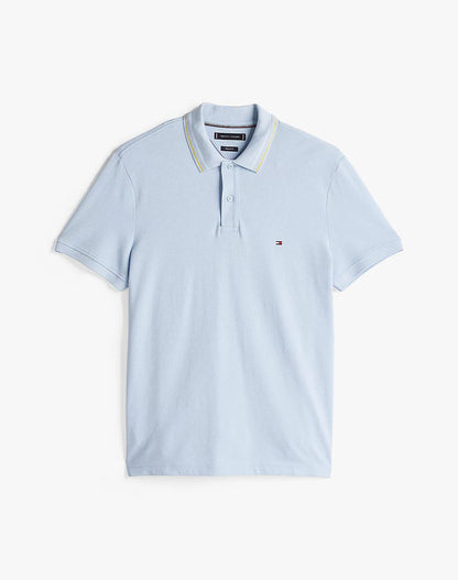 TOMMY HILFIGER LIGHT BLUE PLACKET INTEREST REG POLO