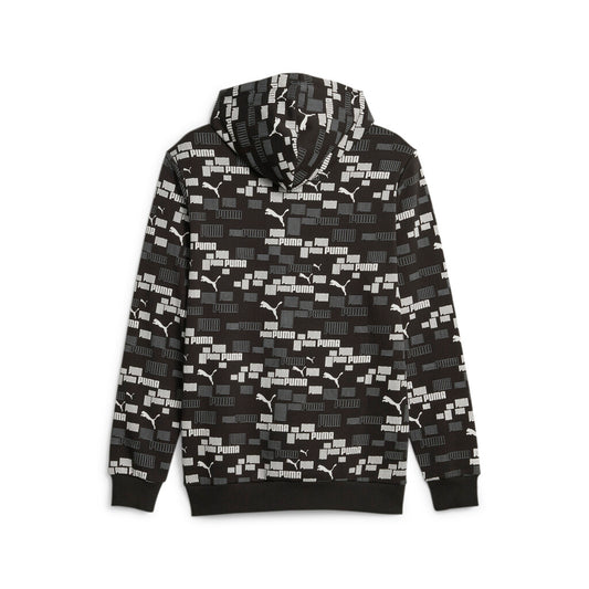 PUMA ESS+ LOGO LAB AOP Hoodie FL Black