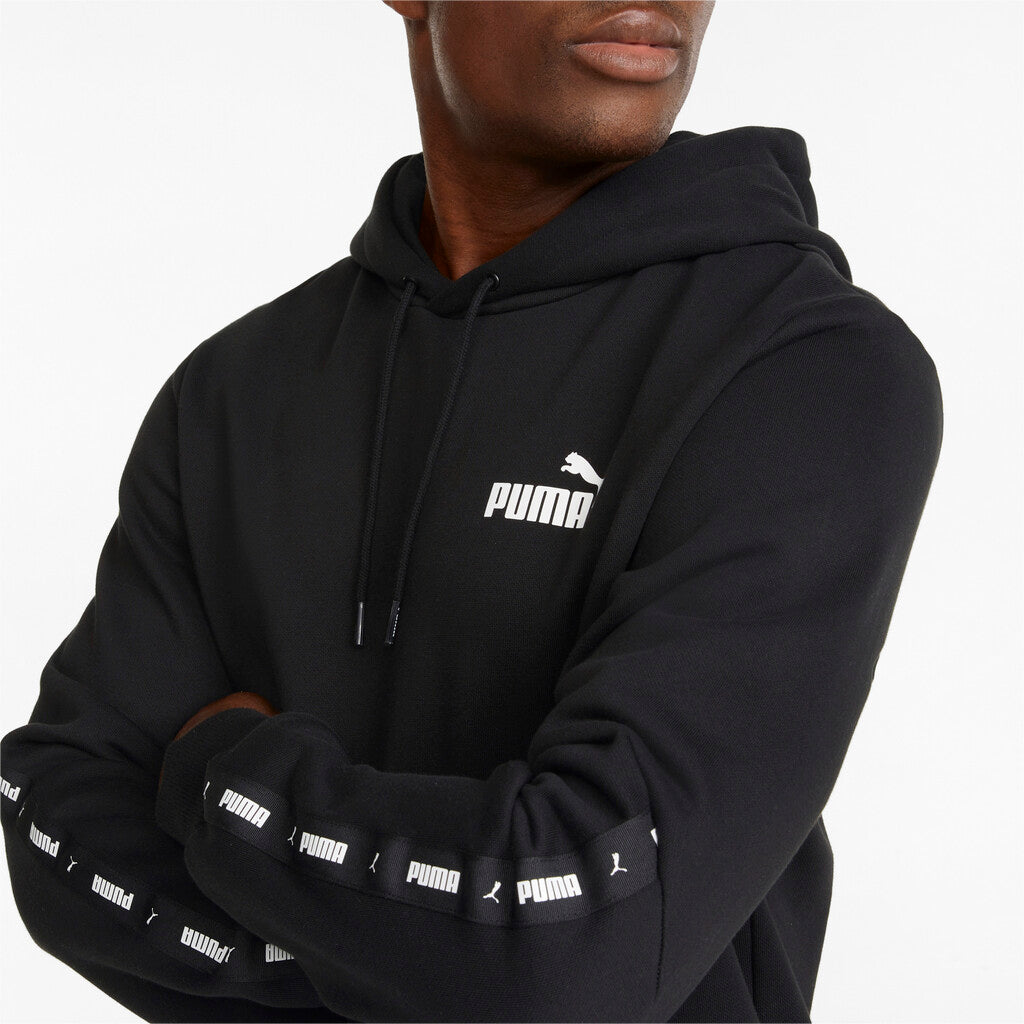 PUMA ESS+ Tape Hoodie FL Sweater Black