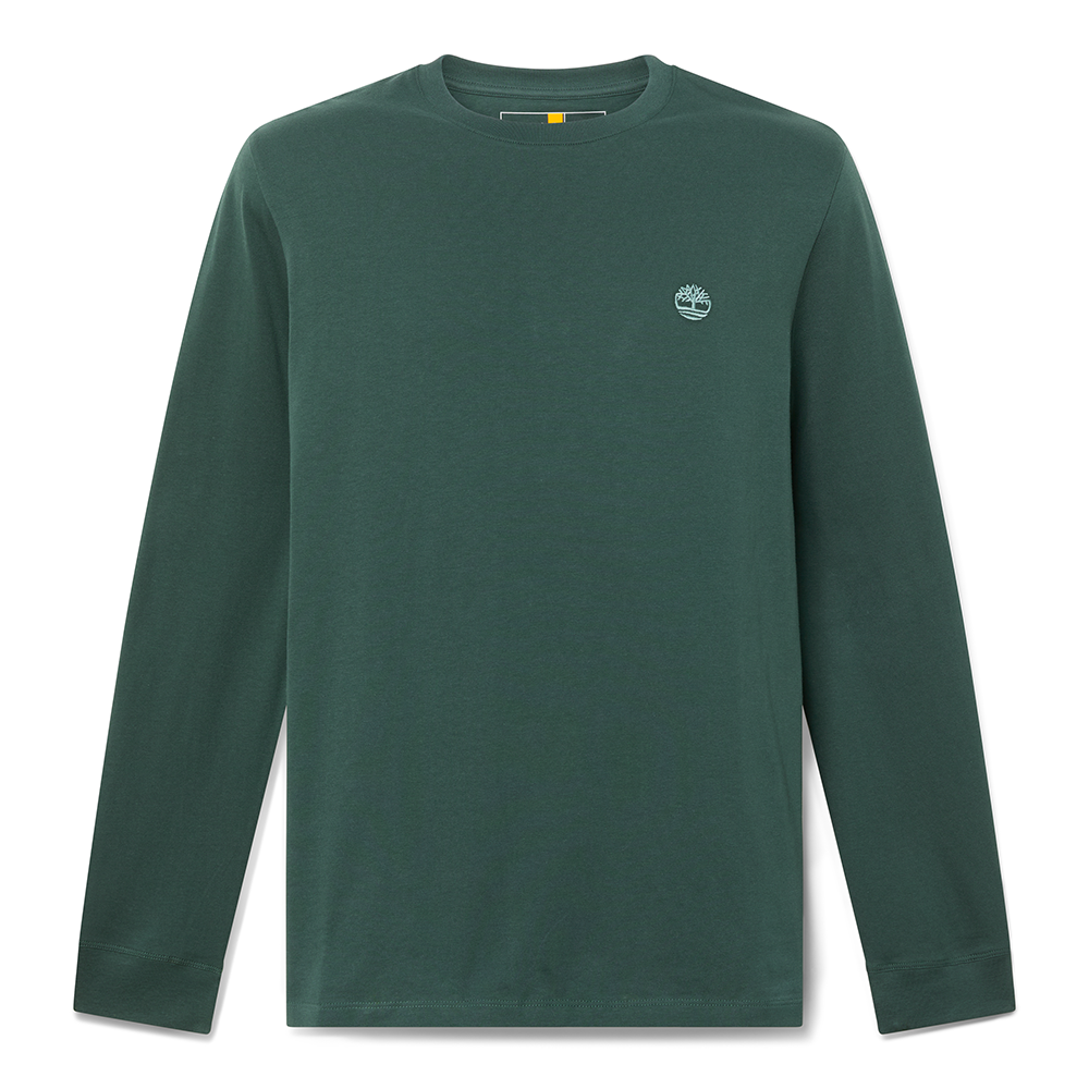 Timberland LS Dunstan Green Gables Crewneck Long Sleeved Slim Jersey
