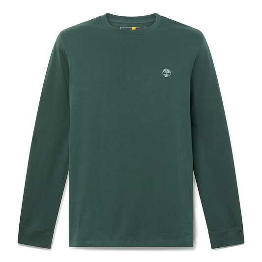 Timberland LS Dunstan Green Gables Crewneck Long Sleeved Slim Jersey