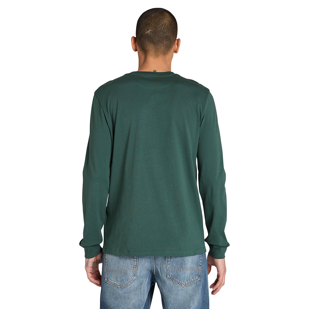 Timberland LS Dunstan Green Gables Crewneck Long Sleeved Slim Jersey