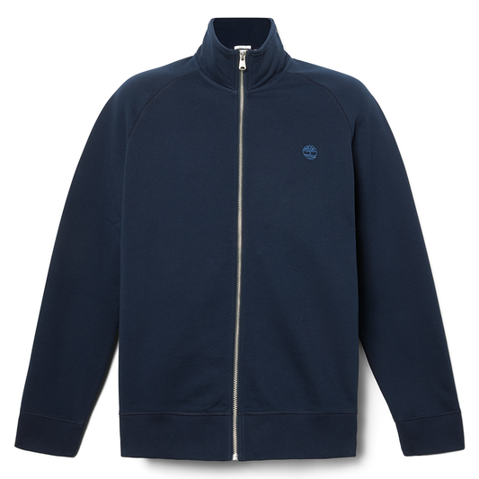 Timberland Exeter River Brushed Back Full-Zip Dark Sapphire Funnel Neck