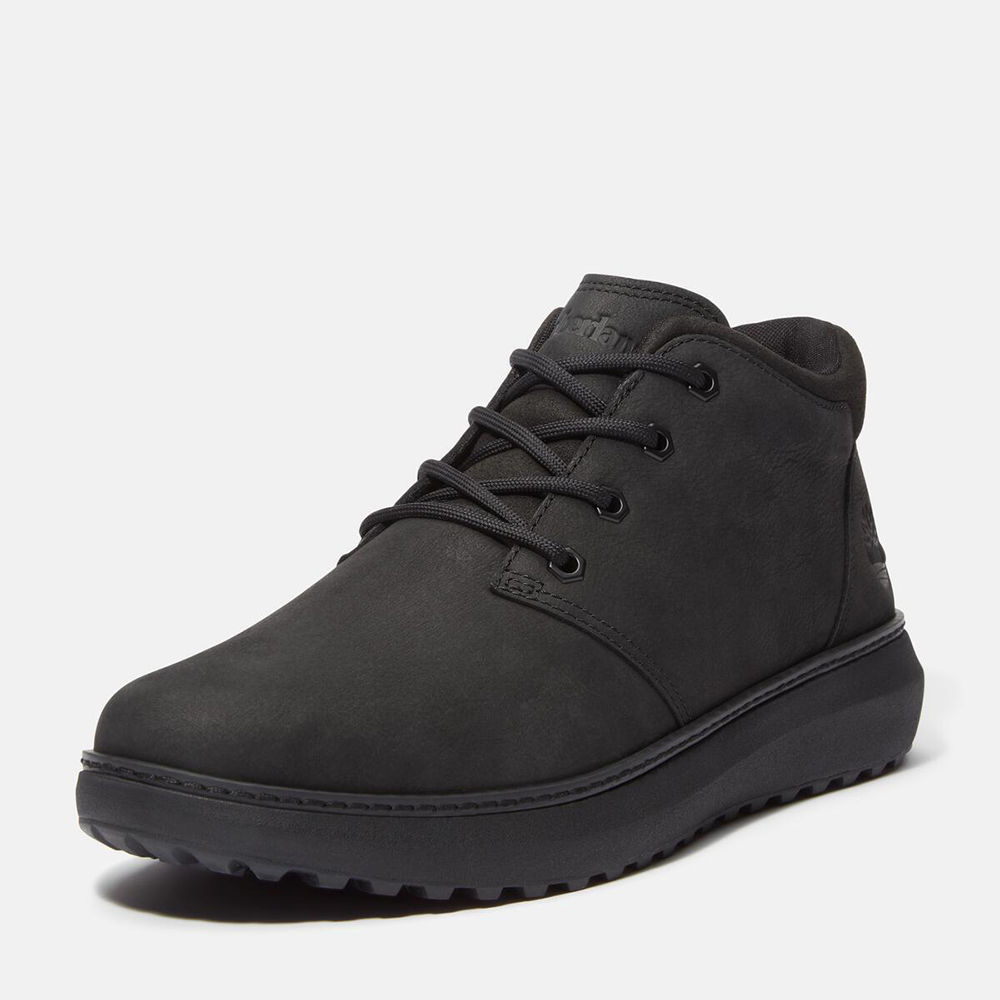 Timberland Hudson Road Black Nubuck Mid Lace Up Chukka Boot