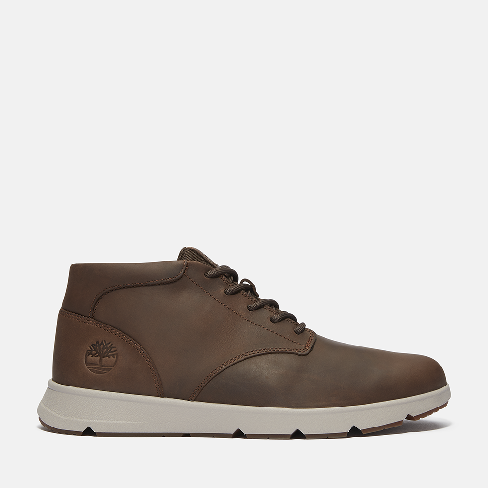 Timberland Parker Street Dark Brown Full Grain Mid Lace Up Sneaker
