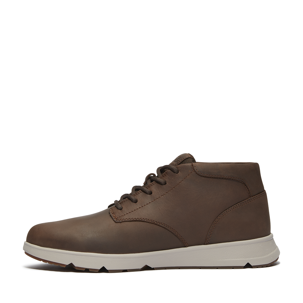 Timberland Parker Street Dark Brown Full Grain Mid Lace Up Sneaker