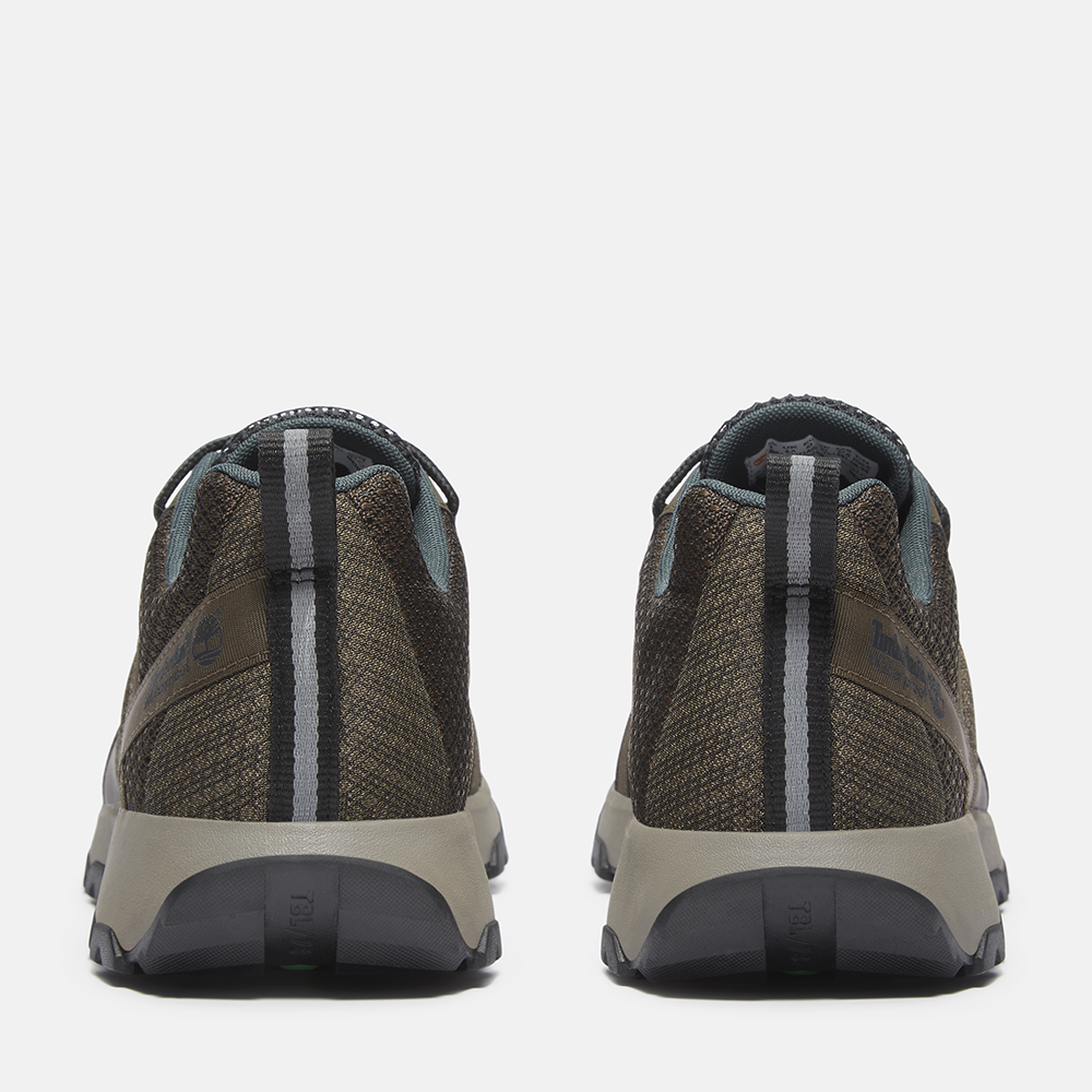 Timberland Winsor Trail Dark Brown Mesh Low Lace Up Waterproof Sneaker