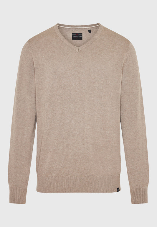 Funky Buddha Cigar Mel Long-Sleeved V-Neck