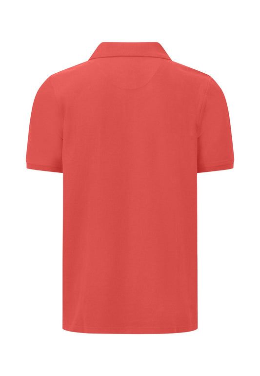 Fynch-Hatton Orient Red Supima Casual Fit Polo T-Shirt