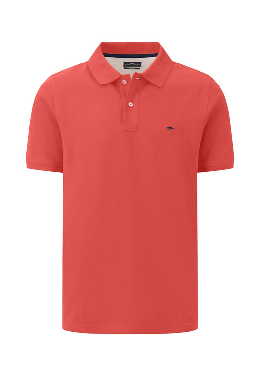 Fynch-Hatton Orient Red Supima Casual Fit Polo T-Shirt