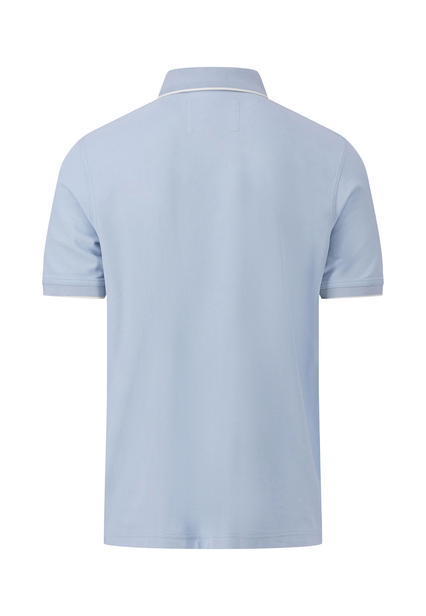 Fynch-Hatton Modern Fit Supima Pique Crystal Blue Polo T-Shirt