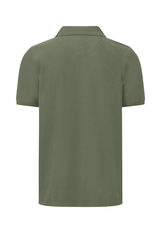 Fynch-Hatton Dusty Olive Supima Casual Fit Polo T-Shirt