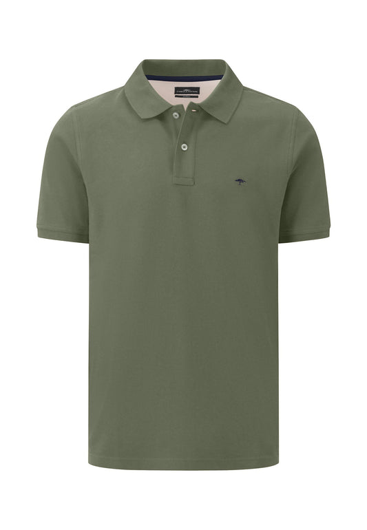 Fynch-Hatton Dusty Olive Supima Casual Fit Polo T-Shirt