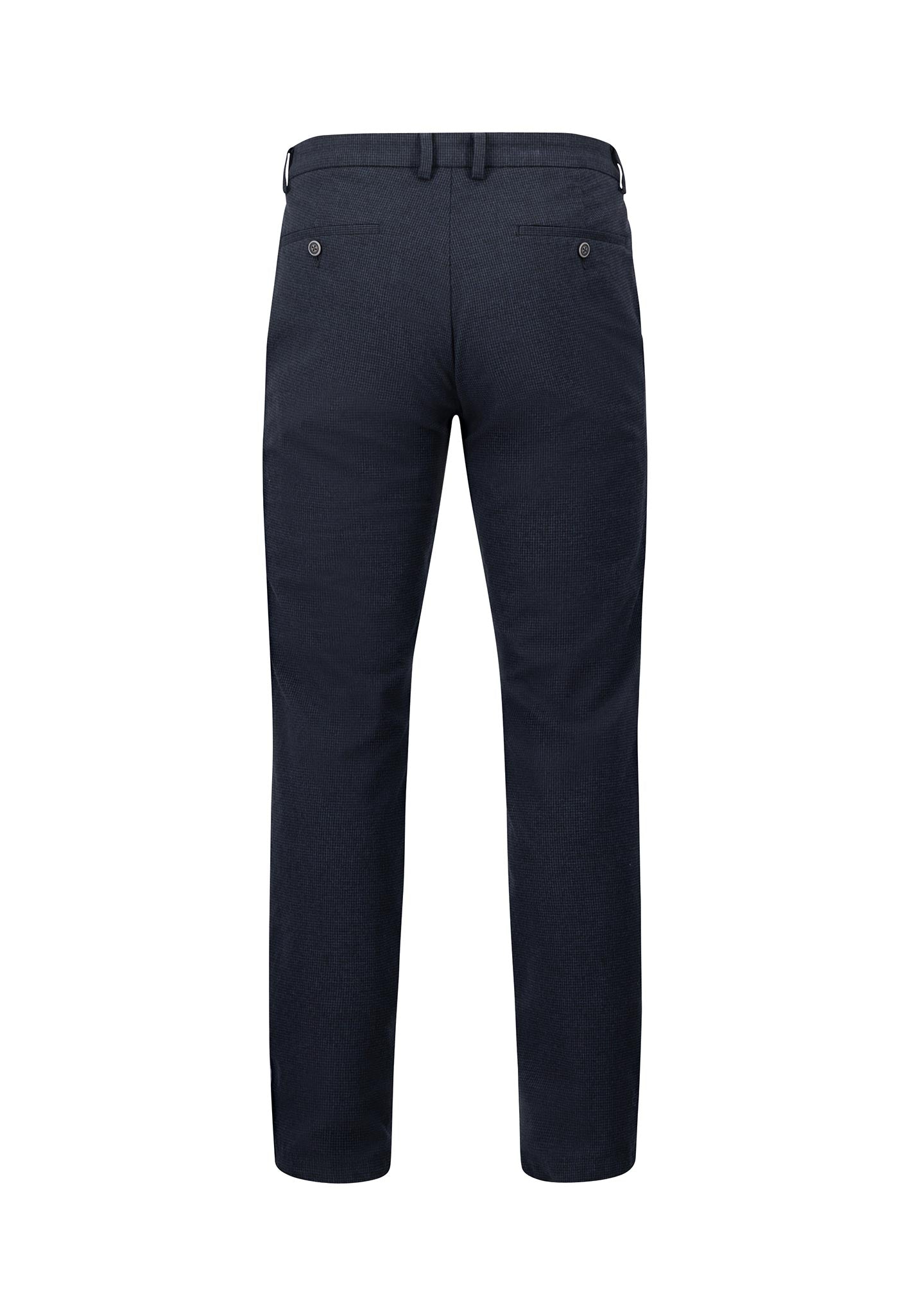 Fynch-Hatton Cozy Minimal Pattern Dark Navy Chino Pants