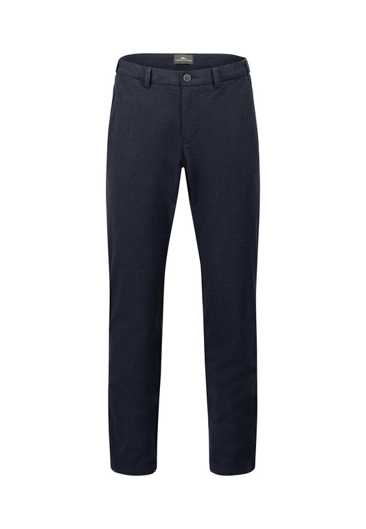 Fynch-Hatton Cozy Minimal Pattern Dark Navy Chino Pants