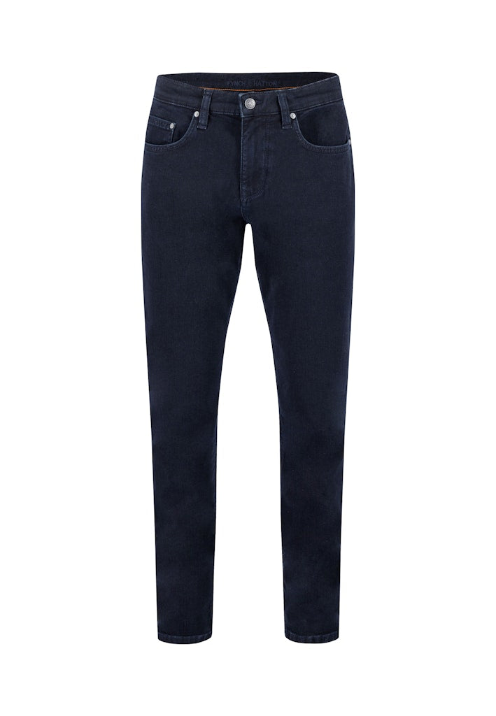 Fynch-Hatton Blue Black Straight Fit Denim