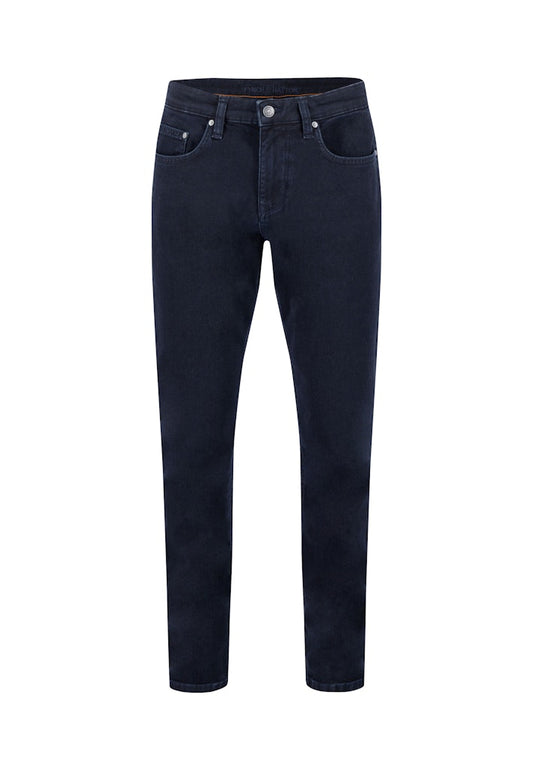 Fynch-Hatton Blue Black Straight Fit Denim