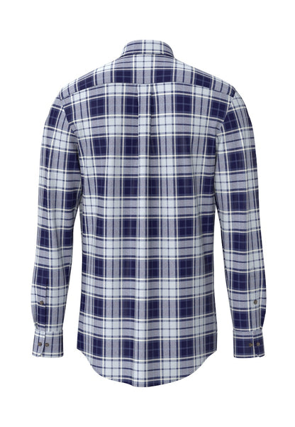 Fynch-Hatton Casual Fit Button-Down Navy Shirt