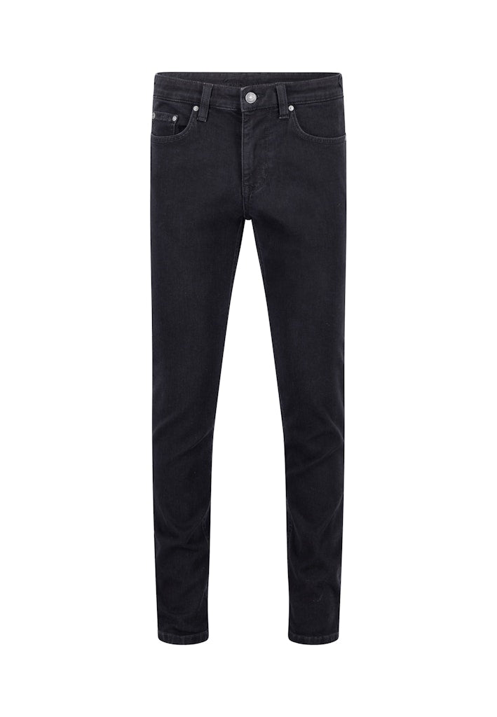 Fynch-Hatton Black Straight Fit Denim Pants