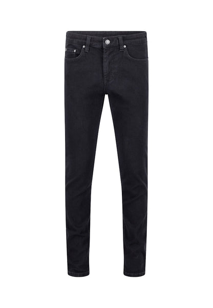Fynch-Hatton Black Straight Fit Denim Pants