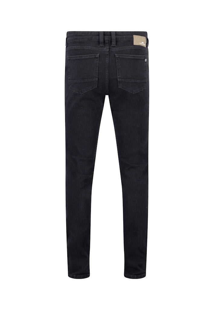 Fynch-Hatton Black Straight Fit Denim Pants