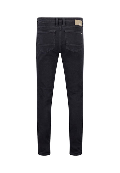 Fynch-Hatton Black Straight Fit Denim Pants
