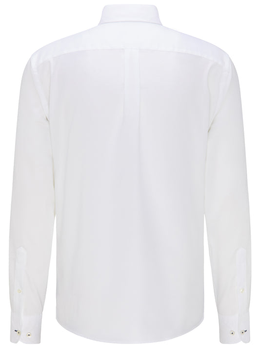 Fynch-Hatton All Season Casual Fit Button Down Oxford White Shirt