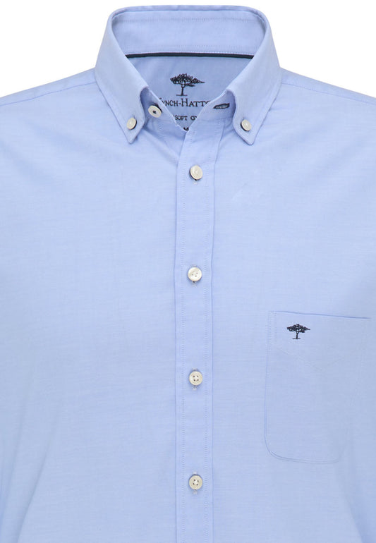 Fynch-Hatton All Season Casual Fit Button Down Oxford Light Blue Shirt