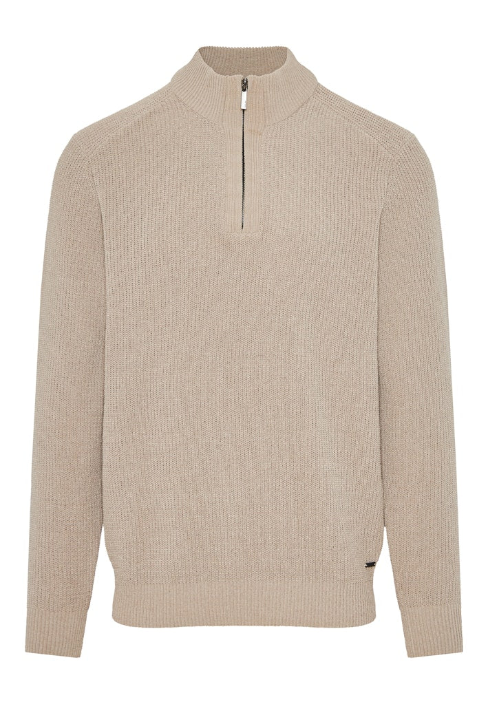 Funky Buddha Ash Half-Zip Knitted Sweater