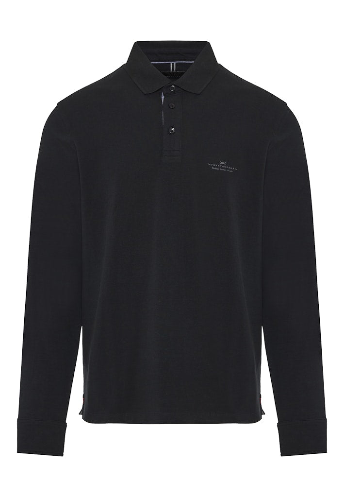 Funky Buddha Long Sleeved Polo Shirt
