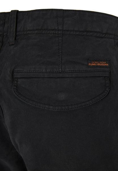 Funky Buddha Black Comfort Cargo Pants