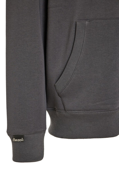 Funky Buddha Full-Zip Grey Hoodie Sweater