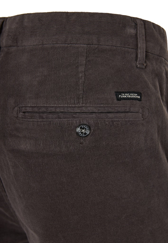 Funky Buddha Chino DK Grey Corduroy Pants