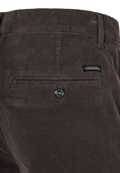 Funky Buddha Chino DK Grey Corduroy Pants