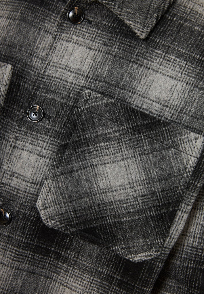 Funky Buddha Casual DK Grey Collared Jacket