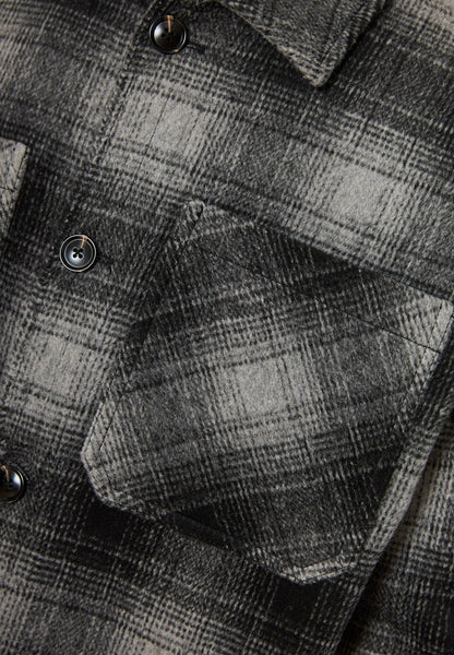 Funky Buddha Casual DK Grey Collared Jacket