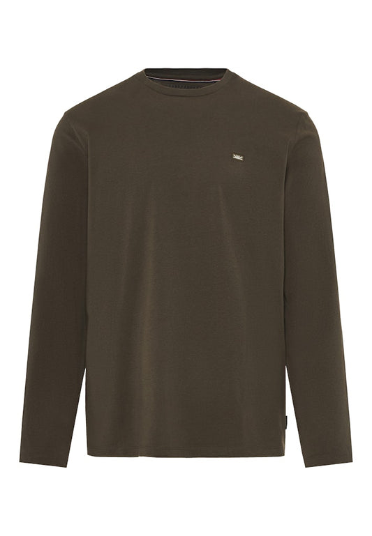 Funky Buddha Dusty Olive Long Sleeved Crewneck