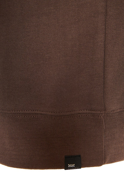 Funky Buddha Logo Embroidered Espresso Hoodie