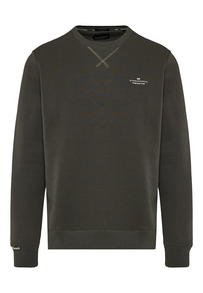 Funky Buddha Essential Forest Night Long Sleeved Crewneck