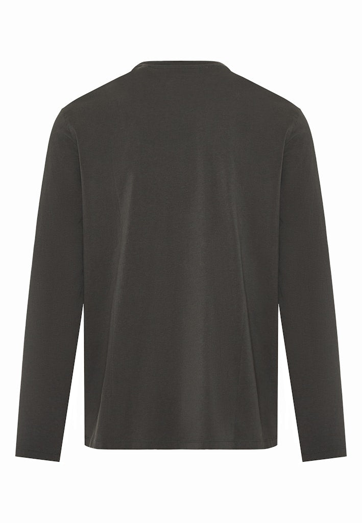 Funky Buddha Long Sleeved Forest Night Branded Print Crewneck