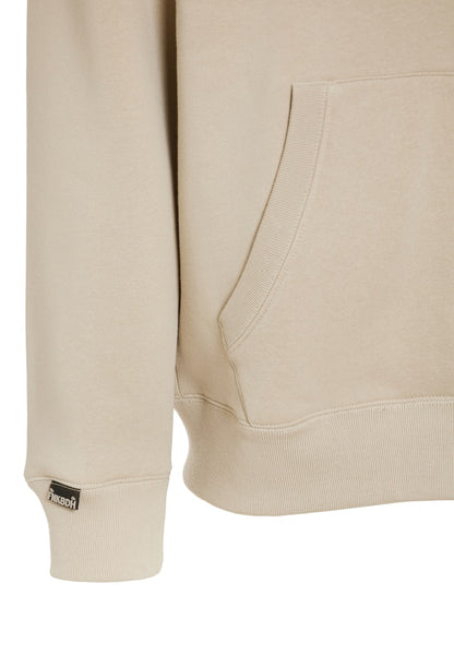 Funky Buddha Full-Zip Greige Hoodie Sweater