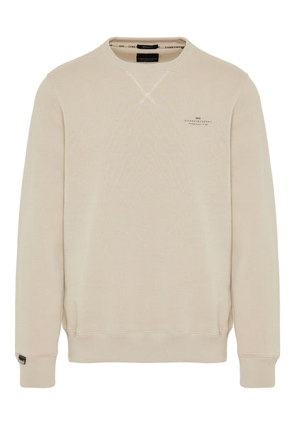 Funky Buddha Essential Greige Long Sleeved Crewneck