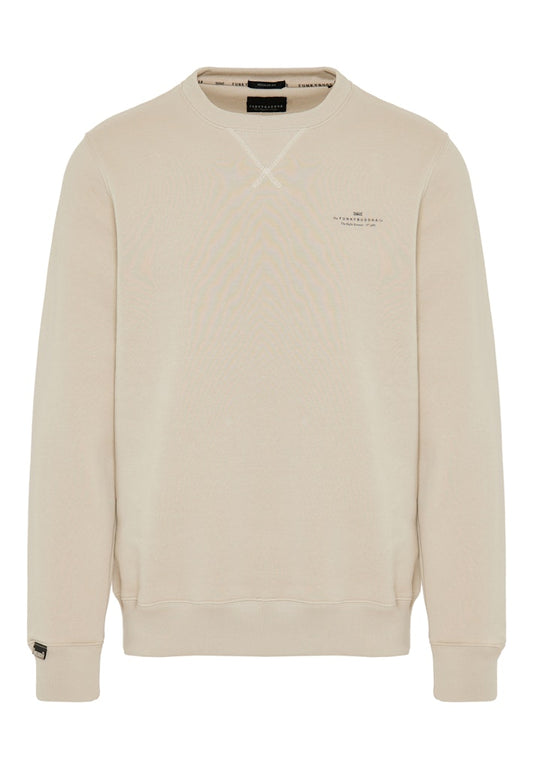 Funky Buddha Essential Greige Long Sleeved Crewneck