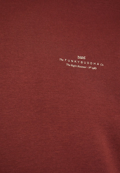 Funky Buddha Henna Brown Sweater Hoodie