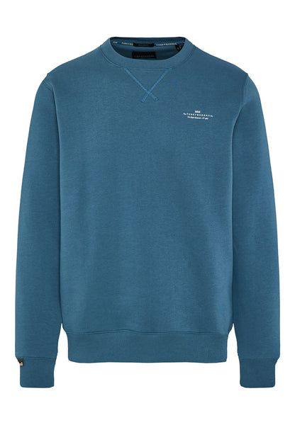 Funky Buddha Essential Indian Teal Long Sleeved Crewneck